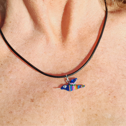 Blue Hummingbird: "Luck to attract inner peace"